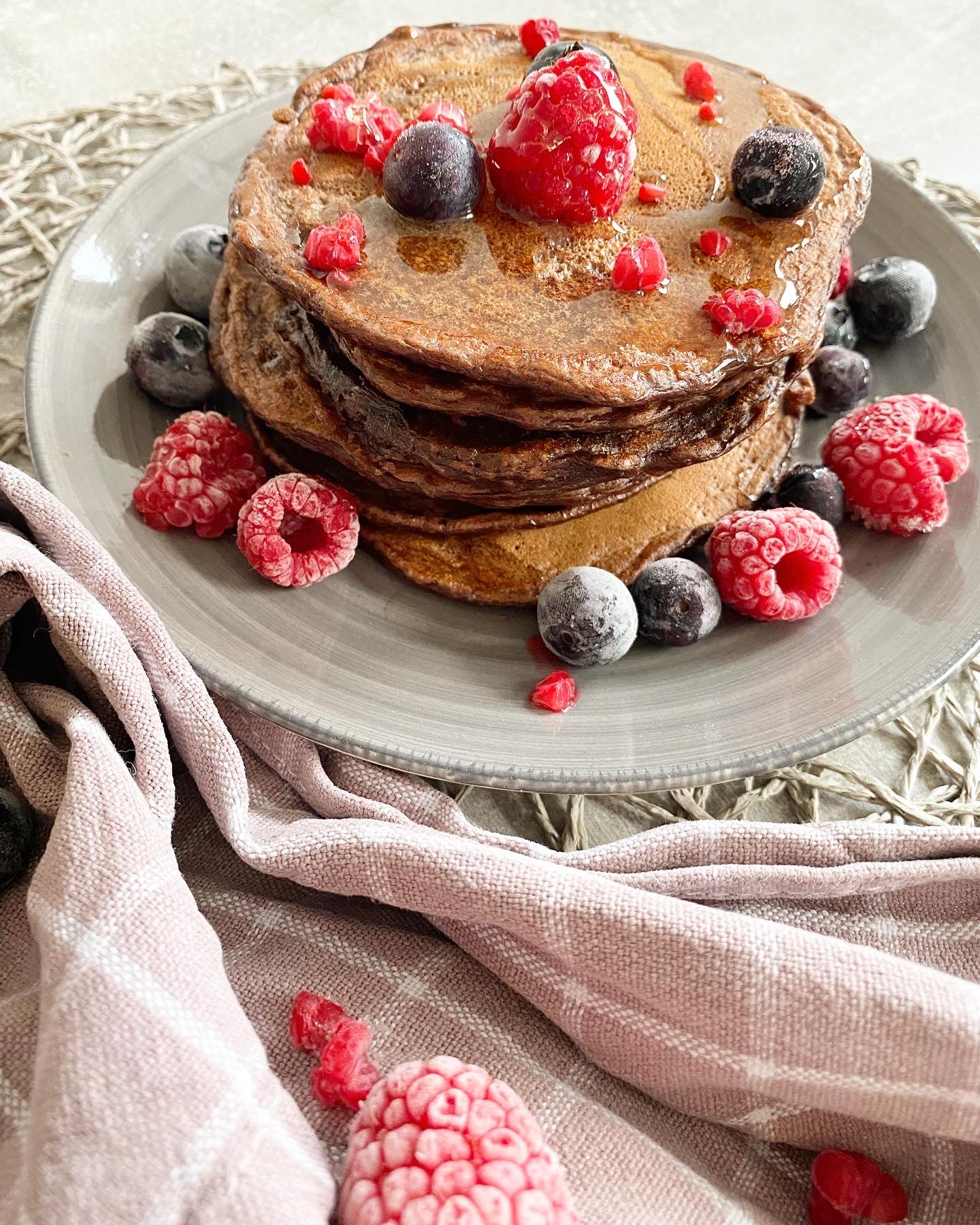 Schoko-Pancakes mit Honig