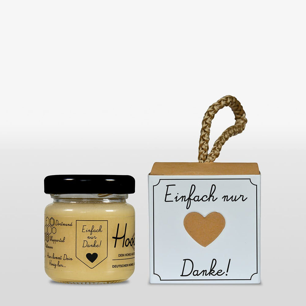DANKE-Geschenk Honigbox, 50g (Preisstaffel)